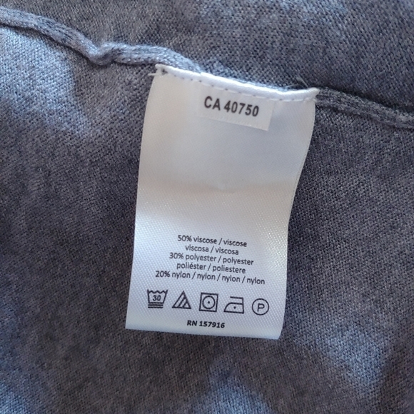 ISAAC Mizrahi Gray Duster Cardigan Size M - Picture 13 of 16